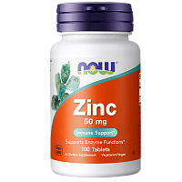 Zinc Gluсonate 50 мг (Цинк глюконат) 100 табл (Now Foods)