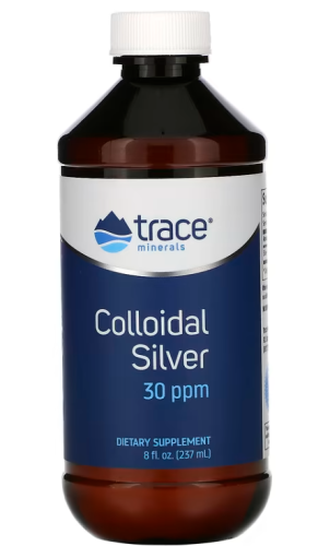 Colloidal Silver 30 PPM (Коллоидное серебро 30 частей на миллион) 237 мл Trace Minerals