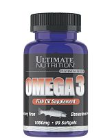 Omega-3 (Омега-3) 90 капсул (Ultimate Nutrition) срок 05.22