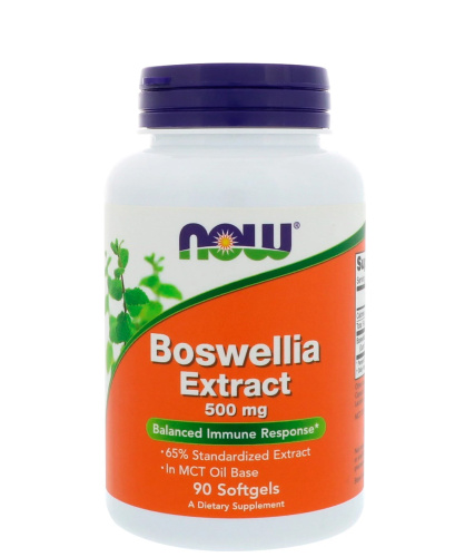 Boswellia Extract 500 мг 90 мягких капсул (Now Foods)