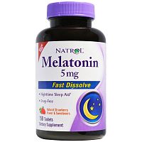 Melatonin 5 мг Fast Dissolve 150 табл (Natrol)