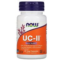 UC-II TYPE II COLLAGEN 40 мг 60 капсул (Now Foods)