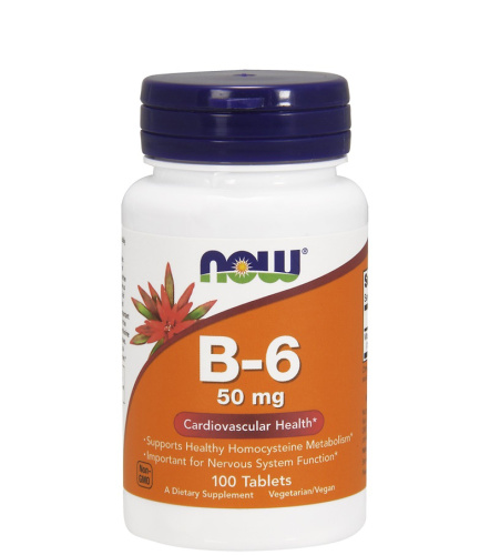Vitamin B-6 50 мг 100 табл (NOW)