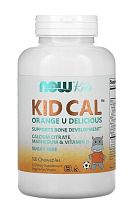Kid Cal (детский кальций) 100 жевательных таблеток (Now Foods)