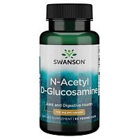 N-Acetyl D-Glucosamine 750 mg (N-A-G) N-ацетил D-глюкозамин 750 мг 60 вег капсул (Swanson)