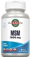 MSM 1000 mg (МСМ 1000 мг Метилсульфонилметан) 80 таблеток (KAL)