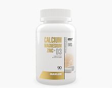 Calcium Magnesium Zinc + D3 90 таблеток (Maxler)