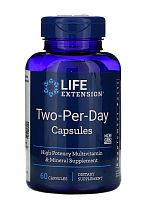 Мультивитамины Two-Per-Day (Дважды-в-день) 60 капсул (Life Extension)