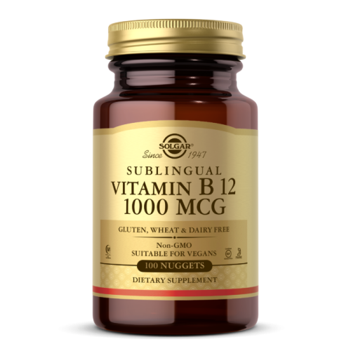 Sublingual Vitamin B-12 1000 мкг (Витамин B-12) 100 жев. таблеток (Solgar)