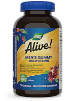 Alive! Men's Multi Gummy (комплекс мультивитаминов для мужчин) 150 жеват. таблеток (Nature's Way)