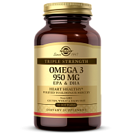 Triple Strength Omega-3 950 мг EPA & DHA (Омега-3) 50 капсул (Solgar)