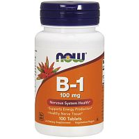 Vitamin B-1 100 мг (Тиамин) 100 таблеток (Now Foods)