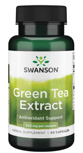Green Tea Extract (Экстракт зеленого чая) 500 мг 60 капсул (Swanson)