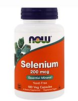 Selenium 200 мкг (Селен) 180 вег капсул (Now Foods)