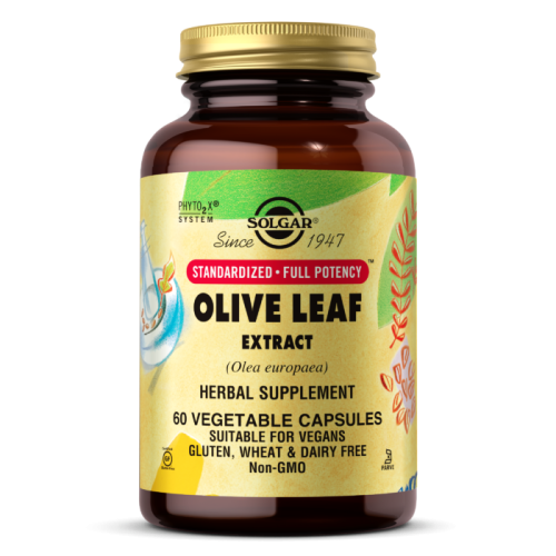 Olive Leaf Extract (Экстракт Листьев Оливы) 60 вегетарианских капсул (Solgar)