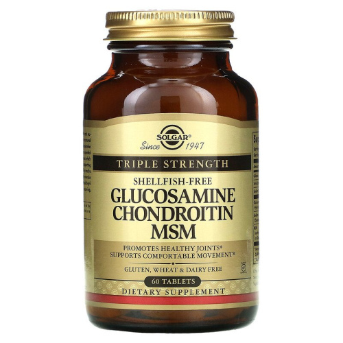 Glucosamine Chondroitin MSM Triple Strength 60 таблеток (Solgar)