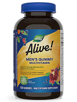 Alive! Men's Multi Gummy (комплекс мультивитаминов для мужчин) 130 жеват. таблеток (Nature's Way)
