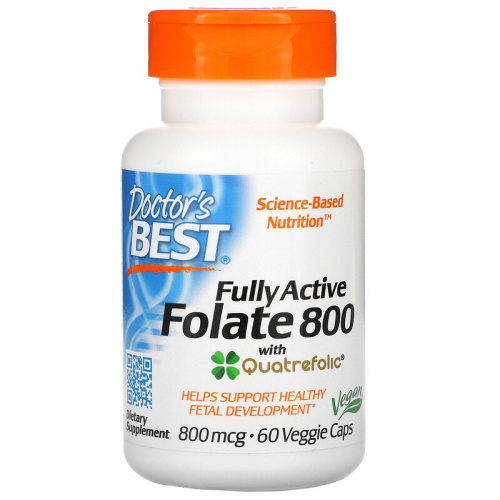 Fully Active Folate 800 мкг 60 капсул (Doctor`s Best)