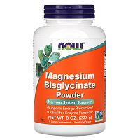 Magnesium Bisglycinate Powder (Порошок Бисглицината Магния) 227 г (Now Foods)