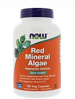 Red Mineral Algae (Красные Минеральные Водоросли) 180 капсул (Now Foods)