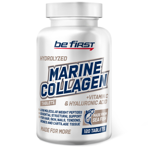 Marine Collagen + hyaluronic acid + vitamin C 120 таблеток (Be First)