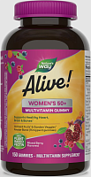 Alive! Womens 50+ Multivitamin Gummy 150 жевательных таблеток (Nature's Way)