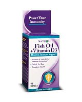 Fish Oil + Vitamin D3 90 капсул (Natrol)