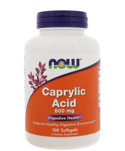 Caprylic Acid 600 mg - 100 капсул (Now Foods)