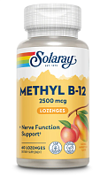 Methyl B-12 2500 mcg (Метил B-12 2500 мкг) 60 леденцов (Solaray)