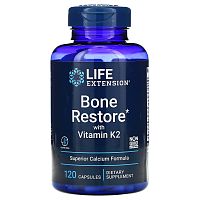 Bone Restore with Vitamin K2 (Восстановление костей с витамином К2) 120 капсул (Life Extension)