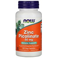 Zinc Picolinate 50 мг (Цинк Пиколинат) 120 вег капсул (Now Foods)