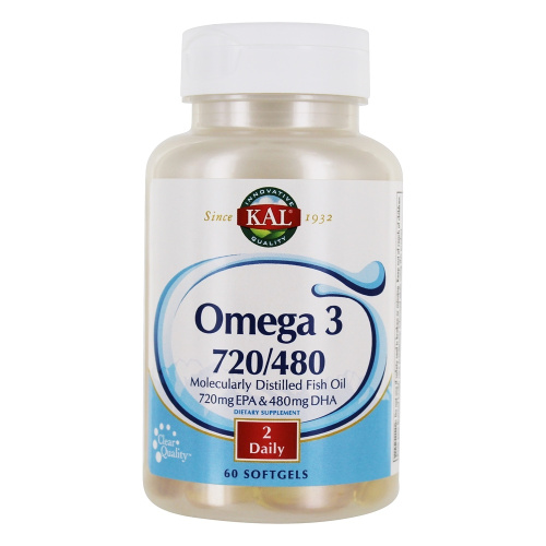Omega-3 720/480 60 мягких капсул (KAL)