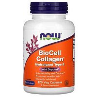 BioCell Collagen Hydrolyzed Type II 120 вег капсул (Now Foods)