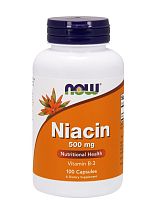 Niacin 500 мг (Ниацин) 100 капсул (Now Foods)