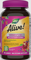 Alive! Womens 50+ Multivitamin Gummy 60 жевательных таблеток (Nature's Way)
