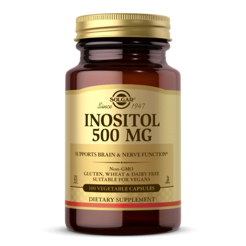 Inositol 500 мг (Инозитол) 100 растительных капсул (Solgar)