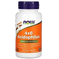 4x6 Acidophilus 120 вег капс (Now Foods)