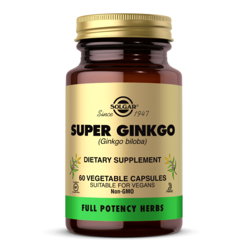 Super Ginkgo Biloba (Супер Гинкго Билоба) 60 вегетарианских капсул (Solgar)