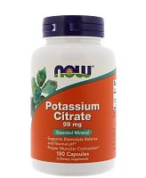 Potassium Citrate 99 мг (Цитрат калия) 180 капсул (Now Foods)