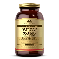 Triple Strength Omega-3 950 мг EPA & DHA (Омега-3) 100 капсул (Solgar)