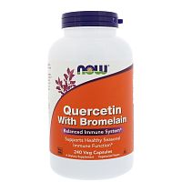 Quercetin With Bromelain (Кверцетин с Бромелаином) 240 капсул (Now Foods)